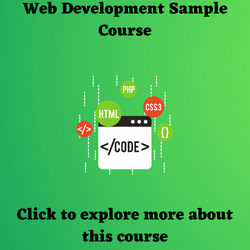 Web Development Sample Course
